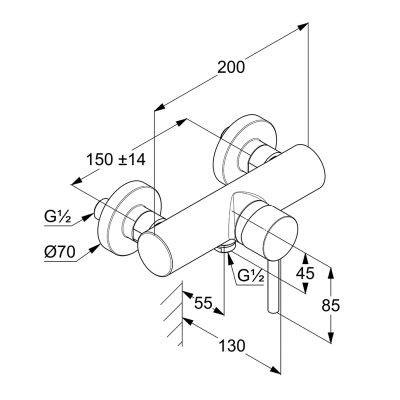 KLUDI Bozz Bozz - Bateria Prysznicowa 388310576