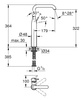 GROHE Essence Bateria Umywalkowa Wysoka 32901001