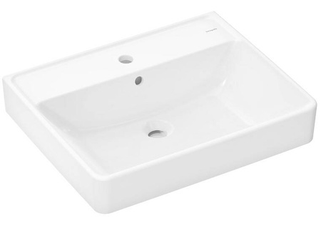 Hansgrohe Xanuia Q 60133450 – umywalka wisząca 600 × 480 mm, z otworem na baterię i przelewem