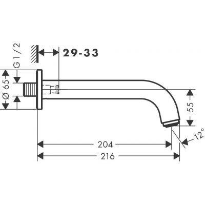 Hansgrohe Vernis Blend - Wylewka Wannowa