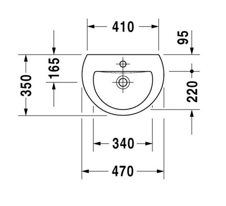 DURAVIT Darling Umywalka 0731470000