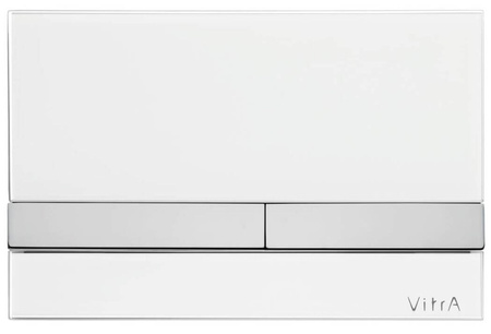 VITRA Solid S Przycisk Do Stelaża - Biały /chrom  740-1100