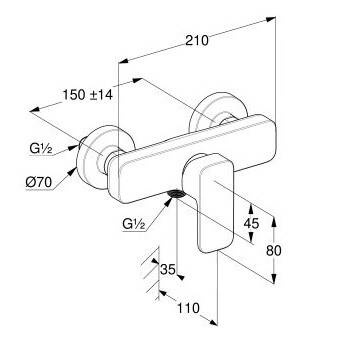 KLUDI Renon Bateria Prysznicowa 428310575