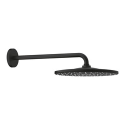 GROHE Rainshower Deszczownica Z Ramieniem 422 Mm, 1 Strumień, Phantom Black ( Czarny Mat) 22121KF0