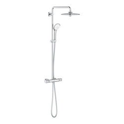 GROHE Euphoria 27296003 – system prysznicowy z termostatem, chrom, deszczownica 26 cm + słuchawka