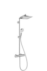 Hansgrohe Crometta E 240 1jet- Komplet Prysznicowy Z Deszczownicą Kwadrat