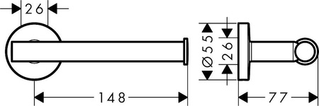 HANSGROHE Logis Uchwyt Na Papier Toaletowy 41726000