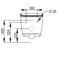 CERAMICA DOLOMITE S.P.A. Mia Miska Wc Wisząca D432501