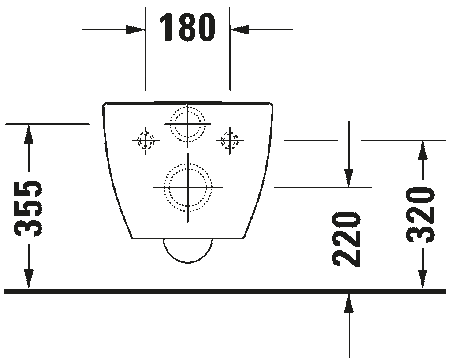 DURAVIT Happy D Miska Wc 2221090000
