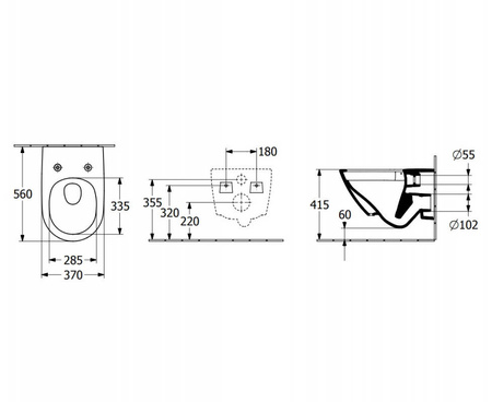 VILLEROY&BOCH Subway Miska Wc Z Deską 4670TS01