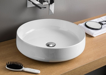 ART CERAM Artceram Cognac 48 Umywalka Nablatowa Biała  COL002