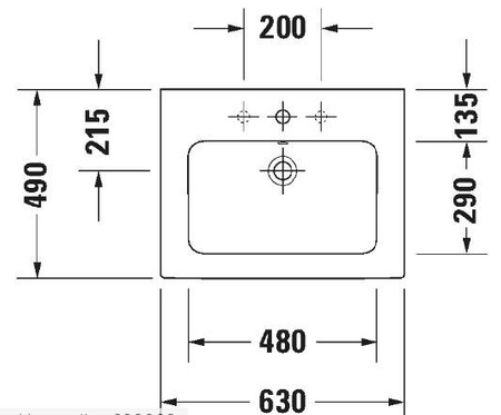 DURAVIT Starck Umywalka Meblowa 2336630000