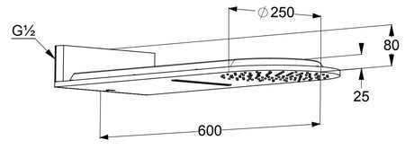 KLUDI A-qa Deszczownica 6488005-00
