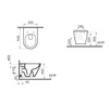VITRA Integra Miska Wc Wisząca 54,5 X 35,5 Cm, Bezrantowa  7041B003-0075