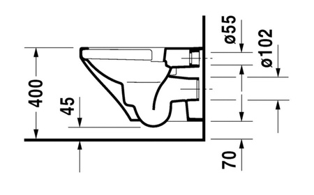 DURAVIT Durastyle Wiska Wc Z Deską 45510900A1