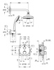GROHE Rainshower Zestaw Prysznicowy Termostatyczny  34735000