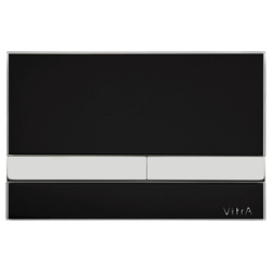 VITRA Select Przycisk Do Stalaża -  Szkło Czarne , Przyciski Chrom  740-1101