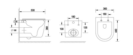 EMPORIA Nox 2.0 Miska Wc Z Deską Wolnoopadającą Slim Emporia-abd02