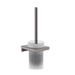 HANSGROHE Addstoris Szczotka Toaletowa Z Pojemnikiem Czarny Chrom Szczotkowany  41752340