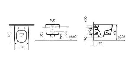 VITRA Metropole Miska Wc 5671B003-0075