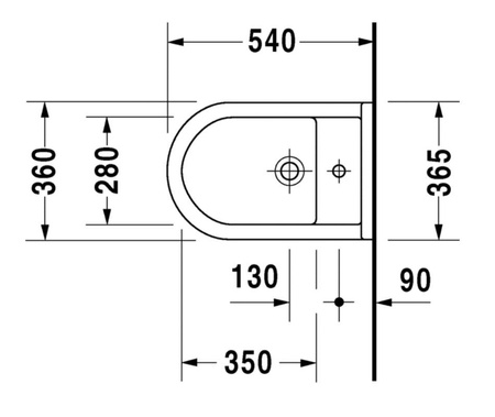 DURAVIT Starck 3 Bidet 2280150000