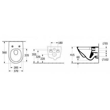 VILLEROY&BOCH Subway Miska Wc 4671T0R1