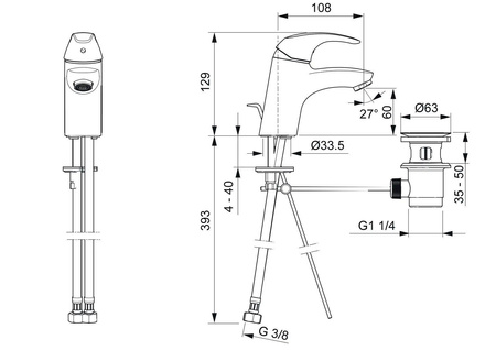 Hansa Pico - Bat. Umywalkowa Z/k