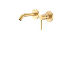 TRES Study Exclusive Bateria Umywalkowa Podtynkowa - Złoty Mat 26220080om