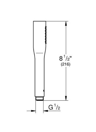 GROHE Grohtherm Zestaw Prysznicowy - Phantom Black (czarny Mat) GROHE-PGC-12.1