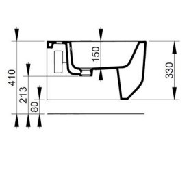 CERAMICA DOLOMITE S.P.A. Alba Bidet Wiszący D502601