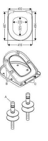 VILLEROY&BOCH Subway Deska Wc 8M34S101