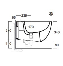 SIMAS Vignoni Bidet Wiszący VI19