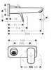 HANSGROHE Logis Bateria Umywalkowa Podtynkowa , Element Zewnętrzny  71220670