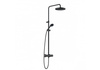 KLUDI Dual Shower System Bateria Prysznicowa Termostatyczna -  Czarny Mat 6808239-00