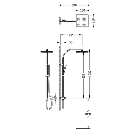TRES Cuadro Zestaw Prysznicowy 107131
