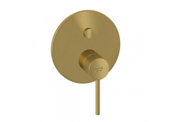 Zestaw Kludi Bozz - Podtynkowa Bateria Wannowo-natryskowa, Złoty Szczotkowany