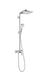 Hansgrohe Crometta E 240 1jet - Komplet Prysznicowy Z Deszczownicą Kwadrat