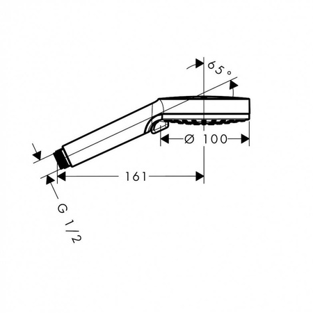 Hansgrohe Vernis Blend - Słuchawka Vario, Czarna