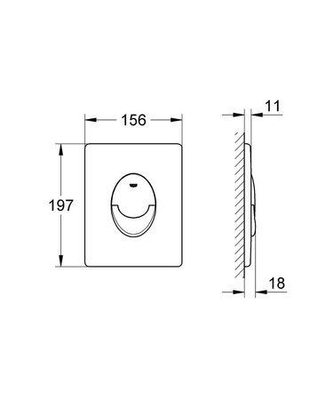 GROHE Skate Przycisk Spłukujący 38505P00