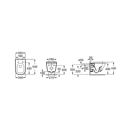 ROCA Gap Miska Wc Wisząca A346477000