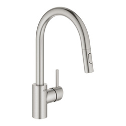 GROHE Concetto Bateria Kuchenna Z Wyciąganą Wylewką - Stal Nierdzewna 31483DC2