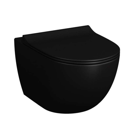 VITRA Sento Miska Wc Wisząca - Czarny Mat  7748B083-0101