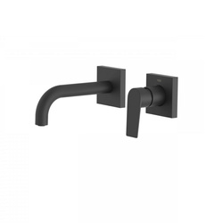 TRES Project Colors Tres Bateria Umywalkowa Podtynkowa Czarny Mat  21120080NM