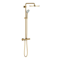 GROHE Euphoria Zestaw Prysznicowy Z Termostatem Do Montażu Ściennego - Cool Sunrise (złoty) 26075GL0