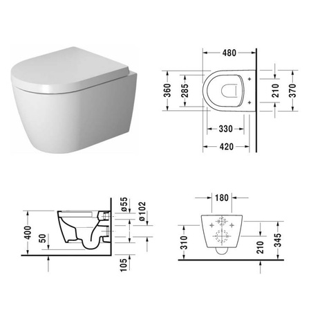 DURAVIT Starck Miska Wc 2530090000