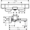 Hansgrohe Ecostat E - Bateria Termostat. Wannowo-natryskowa
