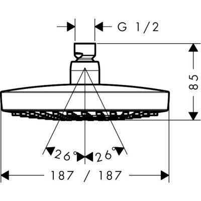 Hansgrohe Hg - Głowica Prysznicowa Croma Select E