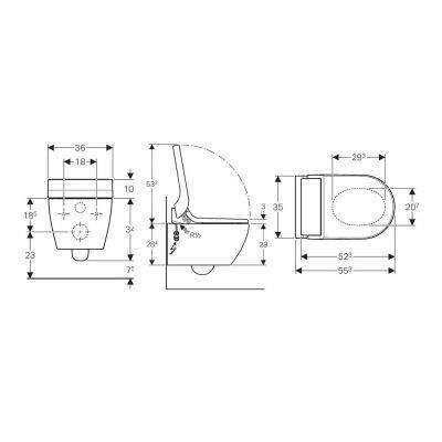 Geberit Aquaclean Tuma - Urządzenie Wc Z Funkcją Higieny
