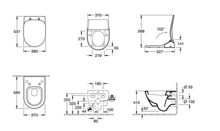 Villeroy&boch Subway 2 - Miska Wc Wisząca