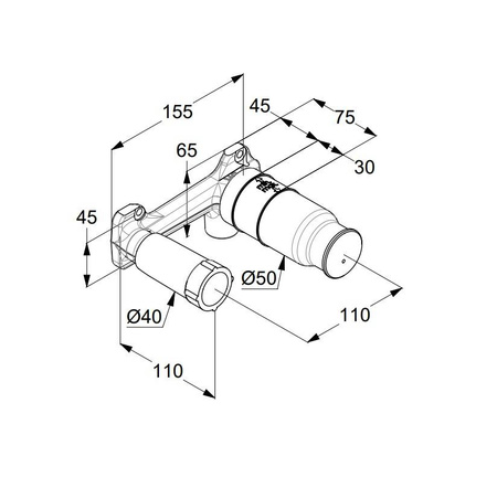 KLUDI Bozz Element Podtynkowy 38243
